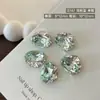 K9 Uñas de Huevo de Paloma Accesorios de Pedrería Celebridad de Internet Súper Brillante Esmeralda sin Fondo Ovalado Diamante Grande Uña Terminada Bola de Pedrería para Uñas