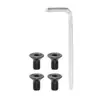 Um Conjunto de Parafusos para Fixar a Conexão do Guidão Dianteiro da Patinete Elétrica Xiaomi M365/Pro