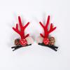 Compañero de Flor Sombra Pinza para el Cabello de Reno Accesorios para el Cabello Adorno para la Cabeza de Navidad Vestido de Fiesta Campana Reno Árbol de Navidad Vestido de Fiesta Floral