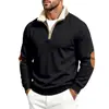 2026 Cruzamento de Fronteiras Americano Outono/Inverno Novo Estilo Fleece Pesado Forrado Lã de Cordeiro Masculino Gola Alta Quente Casual para o Trabalho