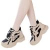 Zapatos de Papá de Cuero de Suela Gruesa para Mujer Primavera 2025 Nuevo Estilo Pequeños de Suela Blanda Versátiles Zapatos Deportivos y Casuales de Suela Gruesa para Mujer