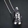 Amazon Nuevo Retro Punk Hombres Estilo Motociclista Aleación Calavera Montar Exorcismo Campana Llavero