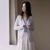 Cárdigan Dai Jia Wen Primavera/Verano de Modal para Mujer, Tejido de Lana y Seda Estilo Coreano Agradable al Tacto, Top Ligero con Botones