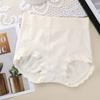 Ropa Interior Femenina Japonesa Sin Costuras Cintura Media-Alta Levantamiento Abdominal y de Cadera Entrepierna de Algodón Cómoda Transpirable Bragas Simples para Chica