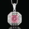 Joia Huabi nova de 2025 diamante de alto carbono corte flor de gelo conjunto de cobre pedra principal decorativa quadrada princesa 10*10