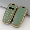 Adecuado para funda de llave Audi A6L 2021 19/20 Borde dorado moda funda para llave de coche A6 hebilla femenino masculino