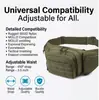 Riñonera Táctica Multifuncional, Bolsa Versátil de Gran Capacidad para Exteriores para Senderismo, Ciclismo, Correr, Acampar y Uso Cruzado