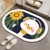 Alfombrillas Antideslizantes Personalizadas para Inodoro, Alfombras Resistentes a las Manchas, Felpudos para Baño, Felpudos Absorbentes de Diatomeas para Puerta de Baño