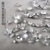 5A Base Banho Flash Zircônia Nail Art Diamante Luxo Branco Alta Qualidade Coração de Pêssego Quadrado Gordo Zircônia Nail Art Joia Diamante
