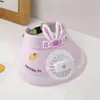 Sombrero de Sol para Niños, Sombrero de Sol de Verano con Visera, Sombrero de Abanico Casual de Moda para Niñas, Sombrero Abierto de Estilo Nuevo para Niñas