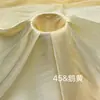 Tecido de Organza Macio Sedoso Franzido Estilo Ilha Atacado Tecido Decorativo para Vestido Lolita de Designer de Alto Padrão