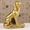 Estatueta de Cachorro em Cobre, Enfeites de Cachorro do Zodíaco Chinês em Cobre, Decoração de Casa, Artesanato Metálico para Escritório, Presentes de Exibição
