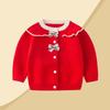 Suéter de Punto para Bebé Primavera y Otoño 2026 Ropa Nueva Elegante de Princesa Abrigo Atuendo de Otoño para Niñas
