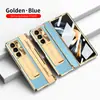 Adecuado para Samsung Zfold7 Funda para Teléfono Móvil Fold 40% de descuento Plegable Bisagra Plana Cuero Liso Ranura para Bolígrafo Funda Protectora Anti-Caída de Cobertura Total