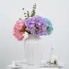 Flores de hortênsia artificiais com sensação de hidratação, de flores grandes, para casamentos, arranjos florais e decoração de parede, flores de hortênsia artificiais para exportação