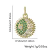Collar de Chanclas para Mujer, Colgante de Ojo con Goteo de Aceite, Chanclas Europeas y Americanas Personalizadas, Cadena para Clavícula Incrustada con Diamantes, Accesorios Transfronterizos