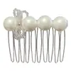Elegante y versátil peine de perlas estilo francés para mujer, pequeña herramienta para peinar el cabello estilo Chanel, pasador de pelo moderno y elegante
