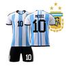 Camiseta de Argentina Mundial No.10 Messi Brasil Neymar Francia Mbappe Portugal Ronaldo