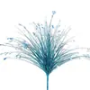 Ventas Directas de Fábrica Flores Artificiales Brillo Hierba de Pavo Real Arreglo Floral Accesorios Hojas de Caña Hierba de Cebolla Decoración de Boda