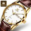 Entrega de una pieza oulishi Reloj de marca nueva moda reloj mecánico reloj de moda para hombre correa impermeable reloj para hombre reloj para hombre