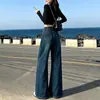 Jeans de Pierna Ancha para Mujer Primavera Otoño Invierno 2026 Nuevo Estilo Adelgazantes Sueltos Diseño con Sentido Pantalones de Campana Pierna Recta