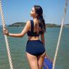 Traje de baño de cintura alta con abertura triangular sexy de moda 2020 para vacaciones de spa