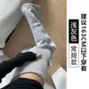 Pantalones de chándal acampanados estilo americano grises para mujer, nuevo modelo otoño 2026, de cintura alta, con cordón, corte ajustado, pantalones de yoga casuales de pierna ancha