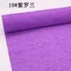 Papel crepé de color al por mayor Papel para dobladillo engrosado Empaque de flor de papel Material de fabricación floral hecho a mano diy Papel plisado