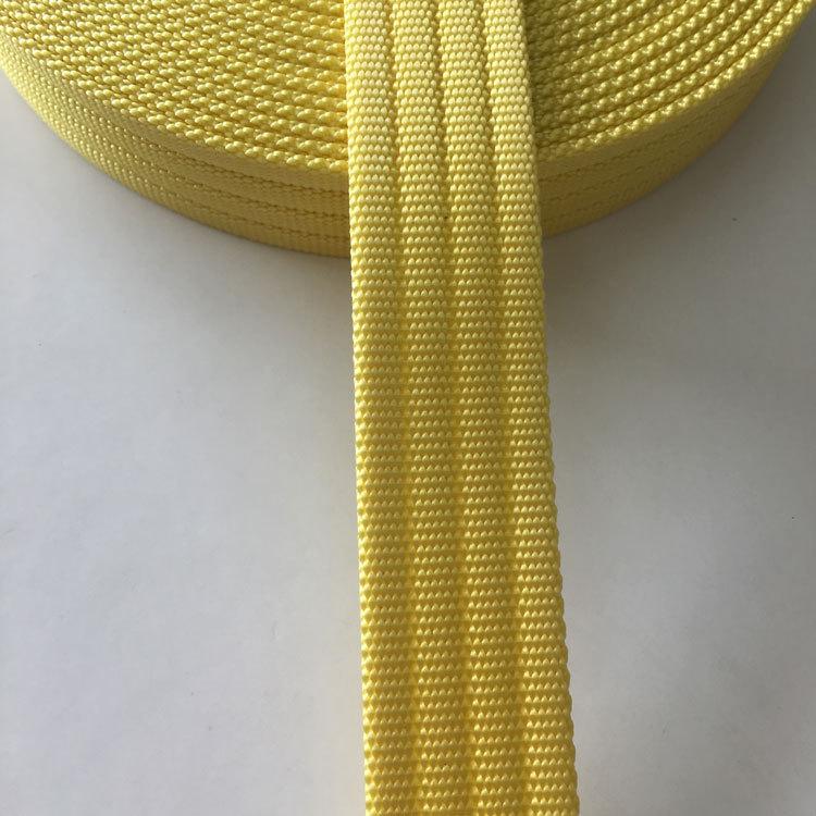 20mm 3 Pit Nylon Webbing Yello