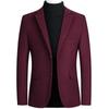 Blazer de Lana 2026 Otoño e Invierno Nuevo Abrigo para Hombre Chaqueta Casual de Negocios Traje Sencillo para Hombre