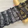Accesorios de Encaje Blanco y Negro, Accesorios de Ropa, Ropa de Bebé, Puños de Suéter Hechos a Mano DIY, Tiras de Tela, Materiales de Tela Ensanchada