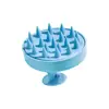 Paja de trigo biodegradable limpieza cuero cabelludo húmedo y seco masaje herramientas de peluquería diente de silicona bebé suave cepillo para champú