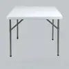 Mesa Plegable Portátil Simple de Plástico Pequeña para Apartamento Dormitorio de Estudiantes Estudio Coche Camping al Aire Libre Comedor Cuadrada para Mahjong