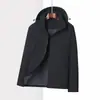 Chaqueta de Trabajo Impermeable a Prueba de Viento para Exteriores Personalizada Tres en Uno con Logo Impreso Bordado de Bloques de Color de Alta Calidad