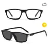 Óculos de Sol Esportivos de Moda Europeus e Americanos, Fotocromáticos, Anti-Luz Azul, Lentes Planas para Homens e Mulheres, Óculos de Ciclismo para Esportes ao Ar Livre