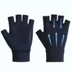 Guantes de protección solar de seda de hielo de primavera y verano para mujer, guantes transpirables de alta elasticidad para pesca, conducción al aire libre, guantes de dos dedos expuestos