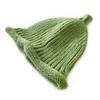 Gorro de lã com ondulação de cor sólida para crianças, irmão gato, para meninos e meninas, bebê, outono e inverno, boné de chupeta fofo, simples, gorro de malha