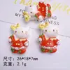 Navidad de Dibujos Animados Kt Cat DIY Pegamento de Crema Funda para Teléfono Móvil Pasador Diadema Flor para Zapatos Colgante Creativo Material de Resina Joyería al por Mayor