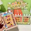 Estante de exhibición de comida para armar, juguete de cocina de juego para niños, set de juego de comida en miniatura, decoraciones de comida realistas, escena en miniatura divertida