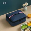 Bolsa Térmica Plana de Mão para Bento Bolsa Lancheira Grande Capacidade para Trabalhadores de Escritório Estudantes Bolsa de Almoço Térmica Portátil com Folha de Alumínio