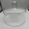 Bandeja con Cubierta para Pastel Soporte de Exhibición de Madera con Tapa Cubierta de Plástico Snack de Degustación Postre Conservación Lonchera