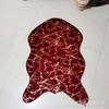 Estilo Natural Escandinavo Imitación Bronceada Piel de Conejo Rex Alfombra Felpudo Dormitorio Sofá Hogar Sala de Estar Fábrica de Origen Simple