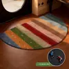 Tapete de Chão de Linho Retrô Americano Absorvente de Água Antiderrapante Resistente ao Desgaste Tapete para Pés Sala de Estar Banheiro Quarto Entrada Tapete de Chão Venda por Atacado