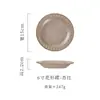 Prato de Cerâmica Japonês e Coreano Transfronteiriço Prato Premium para Dim Sum e Bolos Bandeja de Louça para Chá da Tarde Prato Comercial para Sushi e Lanches