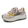 Zapatos Coreanos Nuevos para Papá de Gran Tamaño Transfronterizos Zapatos Deportivos para Correr para Estudiantes Mujeres Zapatos Casuales de Suela Gruesa para Aumentar la Altura Bn016-1