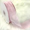Fita xadrez de 4CM para embrulho de presentes, decorações florais DIY, acessórios de cabeça, acessórios de vestuário, embalagem de borboletas, fita xadrez com padrão quadrado