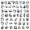 50 Adesivos de Panda de Desenho Animado Transfronteiriços, Fofos Adesivos de Panda Gigante à Prova d'Água para Crianças, Decoração para Caderno e Mala