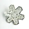 Plástico Galvanizado Cor Transparente Floco de Neve Decoração de Natal Contas de Luz LED Fibra Óptica Acessórios para Árvore de Natal Arranjo de Natal