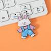 Ins estilo desenhos animados bonito broche acrílico urso coelho crachá roupas saco acessórios pequenas joias atacado