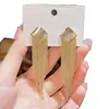 Pendientes Geométricos de Rombo Exagerado con Borlas Estilo Europeo y Americano Estilo Metálico Pendientes de Moda Sencillos Pendientes Personalizados Venta al por Mayor